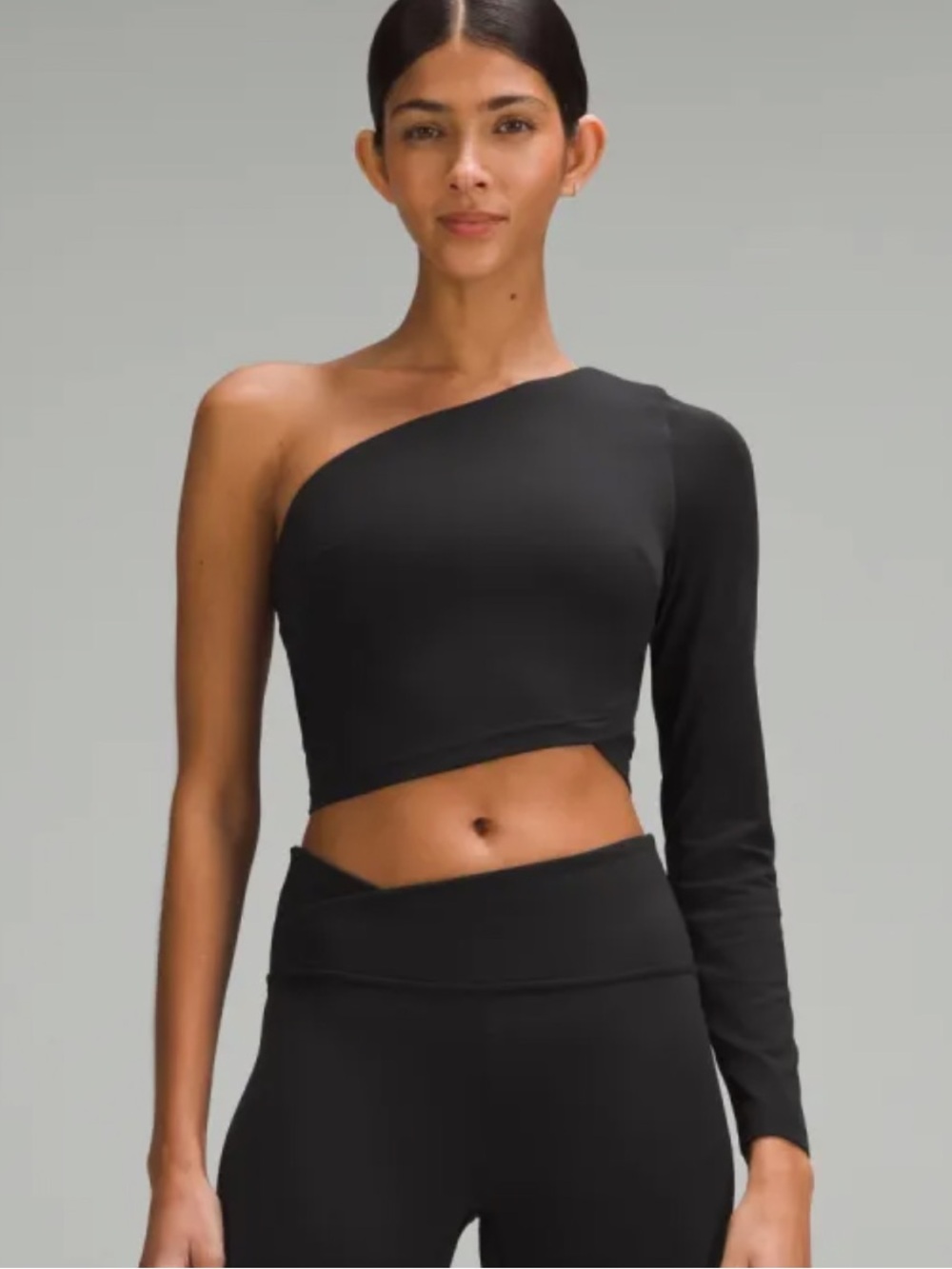 Lululemon Size 6 Align Asymmetrical Long Sleeve Black
